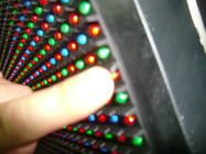 Alto brillo del deporte de la pantalla LED impermeable del perímetro con el módulo de la echada del pixel de 10m m